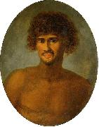 John Webber Head and shoulders portrait of a young Tahitian male France oil painting artist